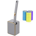 Jolof Store Disposable Toilet Brush Set | Wall Mounted Wand with 18 Heads