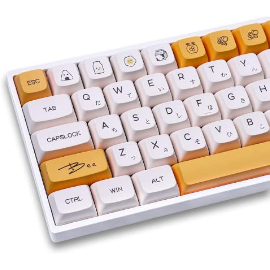 Jolof Store Honey Milk PBT Keycaps – 137 Keys XDA Profile Japanese Set