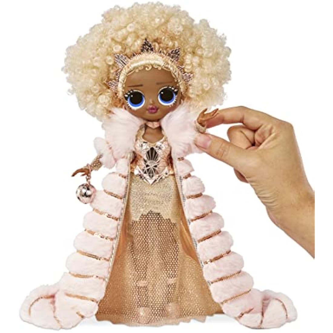 L.O.L. Surprise! Holiday OMG 2021 Collector Doll – NYE Queen with Stand