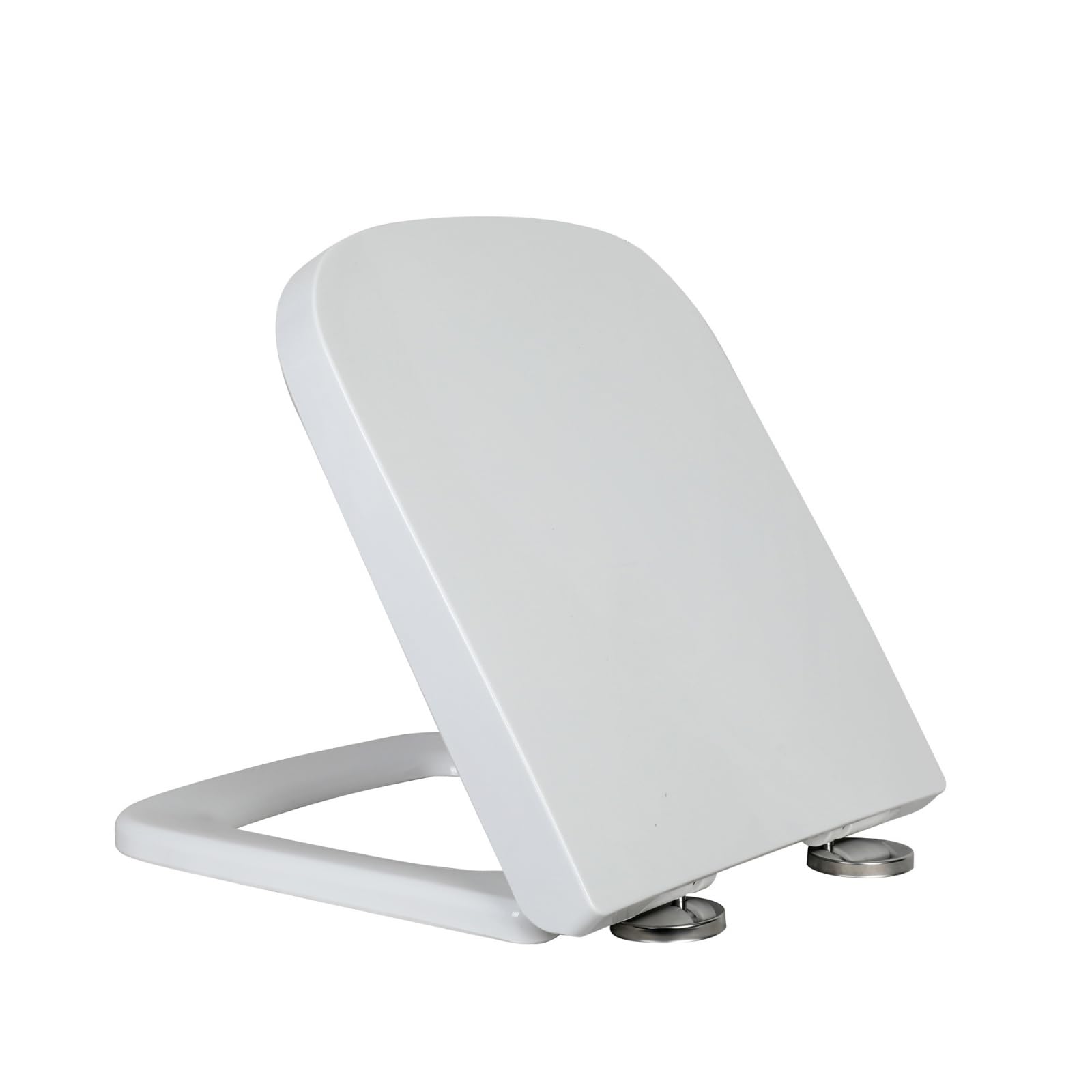 LOORMEI Square Toilet Seat – Soft Close Heavy Duty Top Fixing Plastic