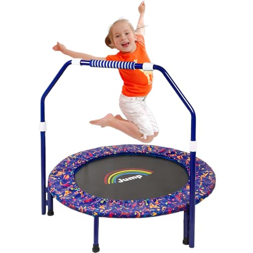 Jolof Store 36-Inch Kids Mini Trampoline with Handle | Foldable Rebounder