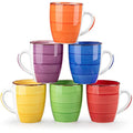 vancasso Bonita Stoneware Coffee Mugs - Set of 6 Colorful 360ml Tea Cups