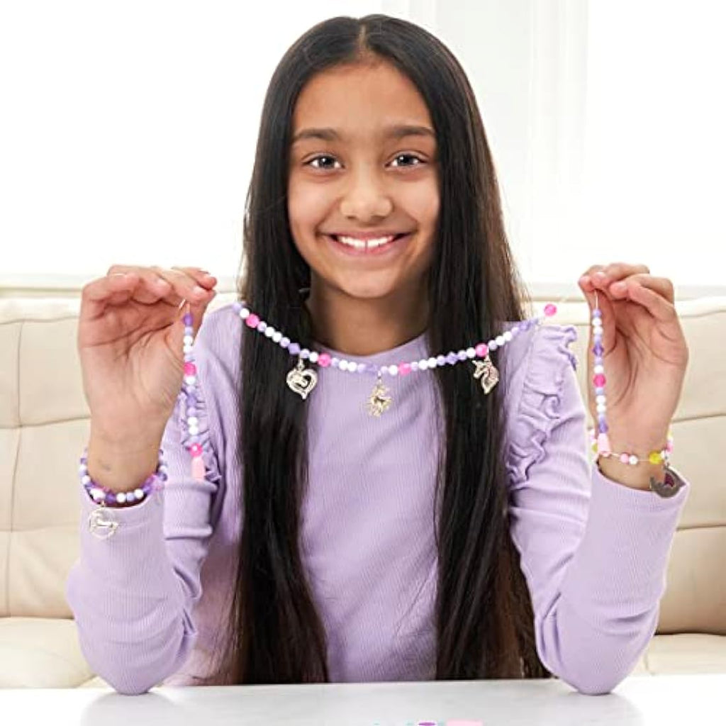 Jolof Store Unicorn Charm Jewellery Kit – DIY Bracelet & Necklace Set