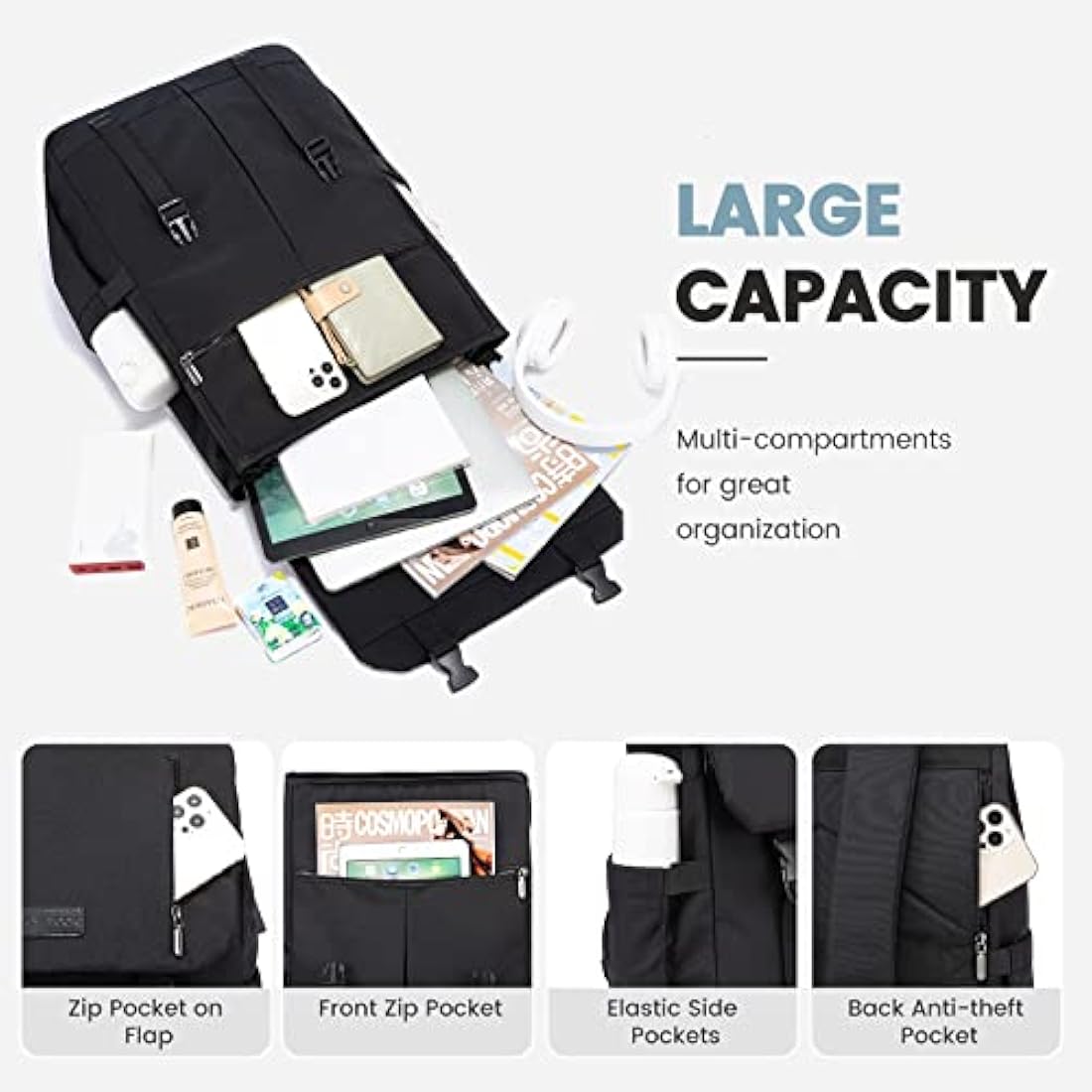 Jolof Store 17.3 inch Laptop Backpack – Waterproof Anti-Theft Travel Bag