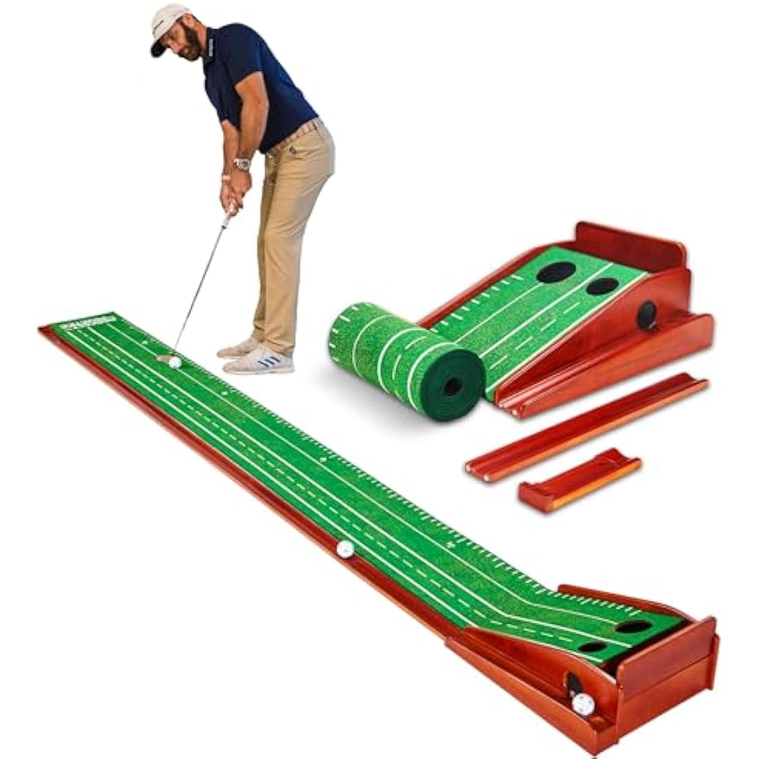 Perfect Practice Putting Mat – 9.5ft Indoor Golf Training Aid
