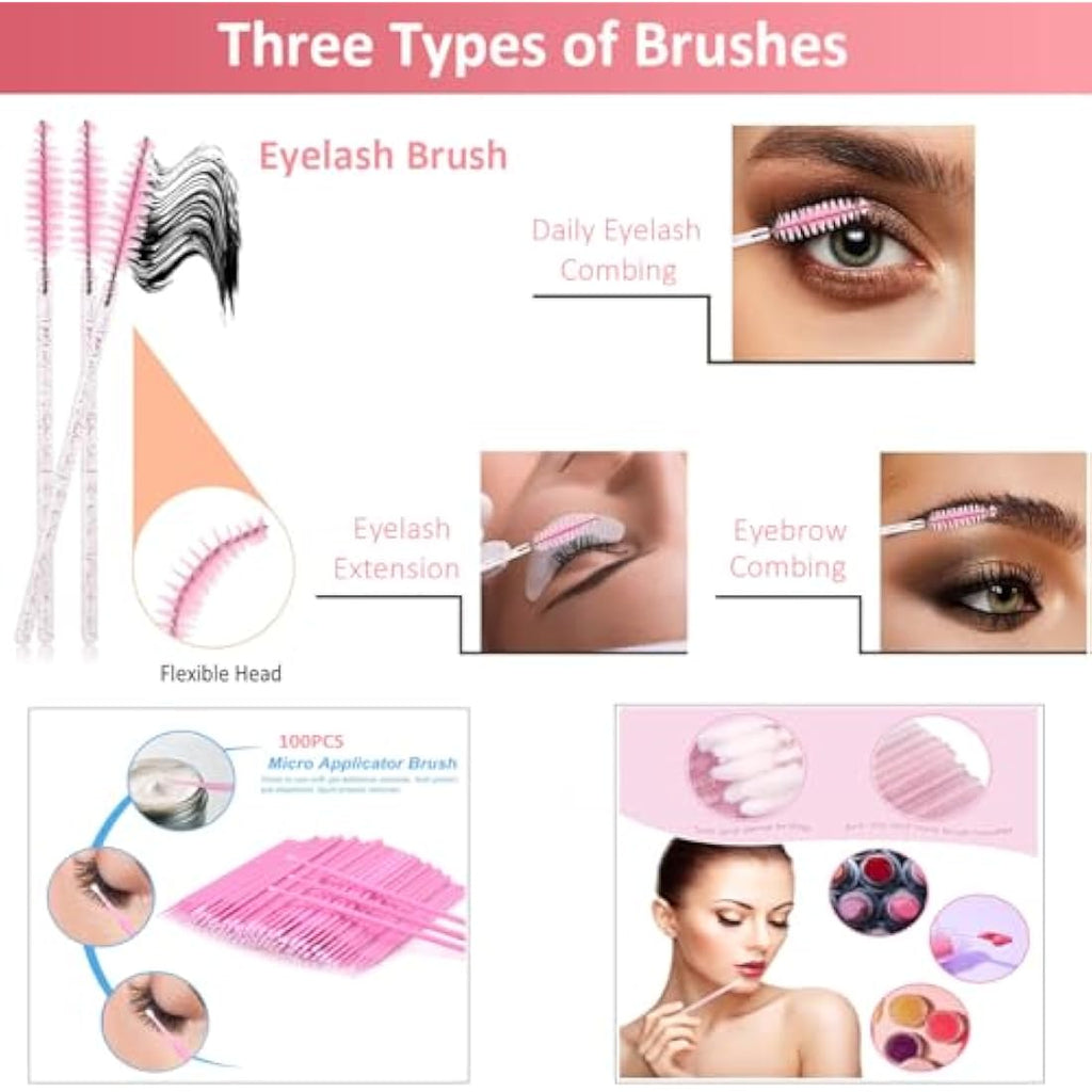 Jolof Store Eyelash Extension Kit – 22PCS Training Set with Mannequin Head