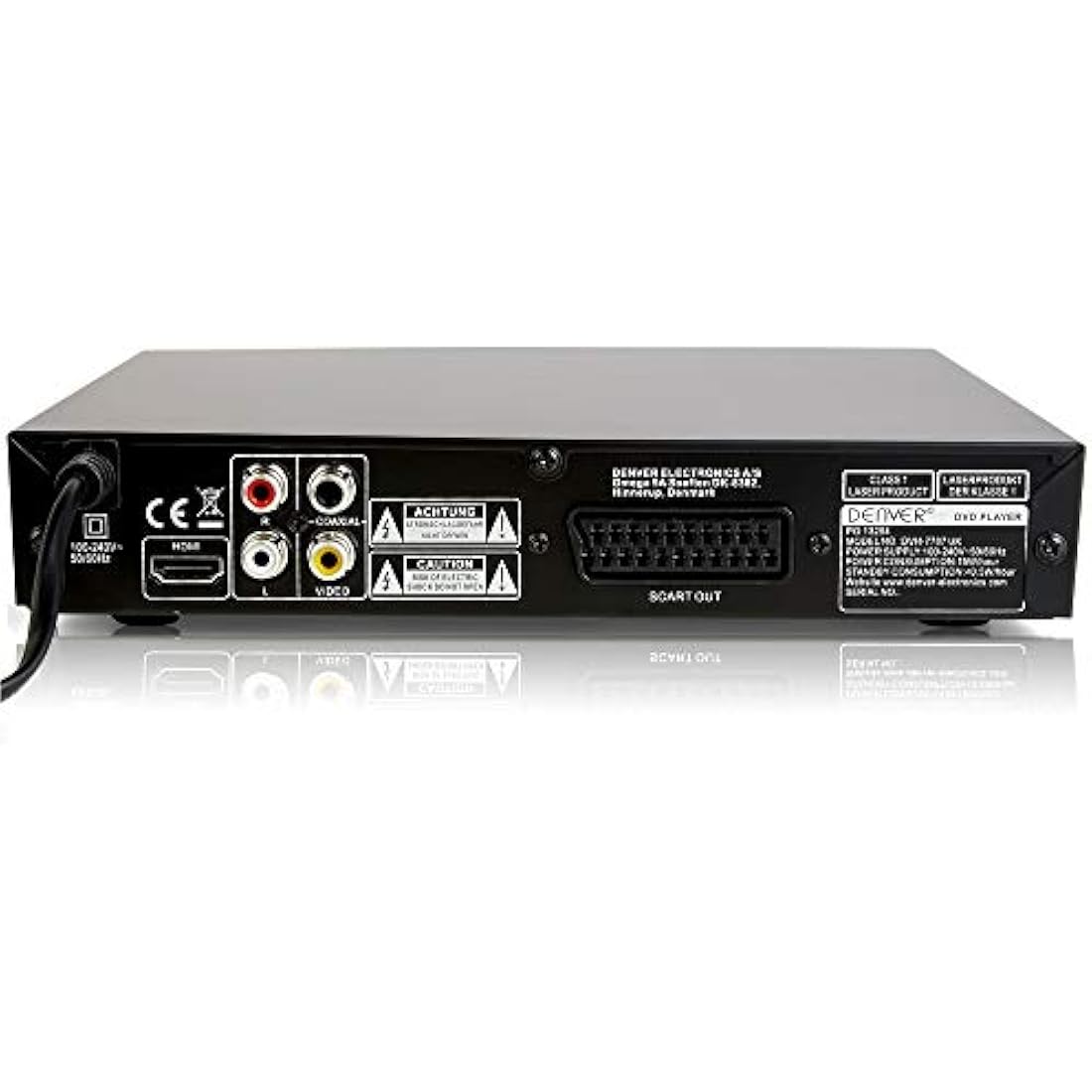 Denver DVH-7787 Multi Region DVD Player | Full HD 1080p Upscaling & USB