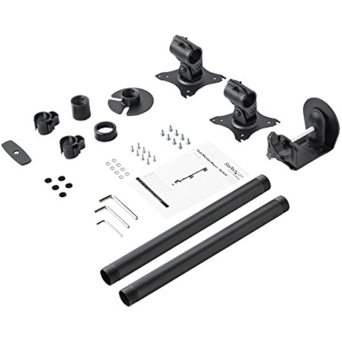 StarTech.com Dual Monitor Arm – Vertical Desk Mount for 13-27" VESA – Black