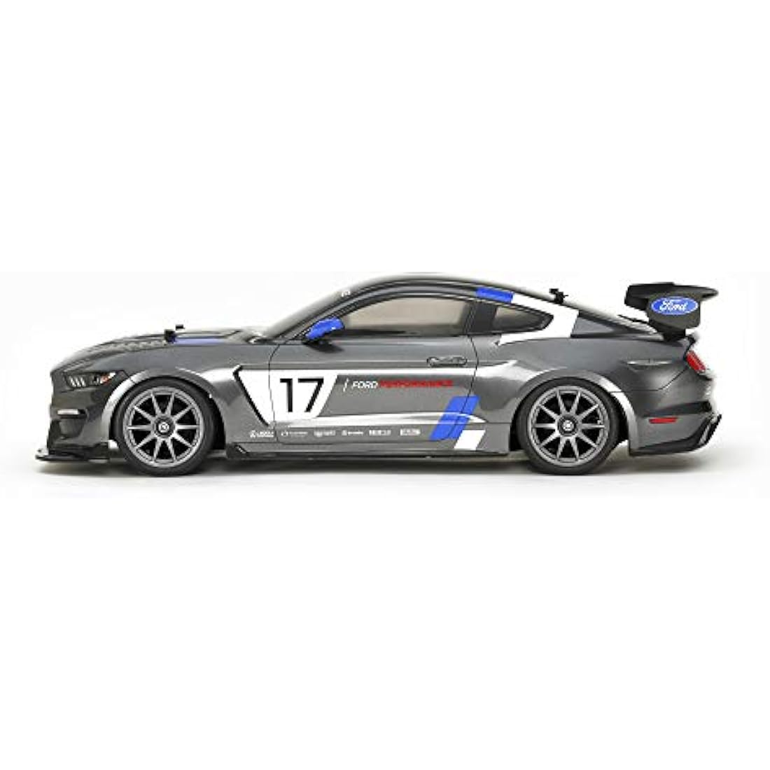 Tamiya Ford Mustang GT4 1:10 RC Car Kit – TT-02 Chassis Model, Grey