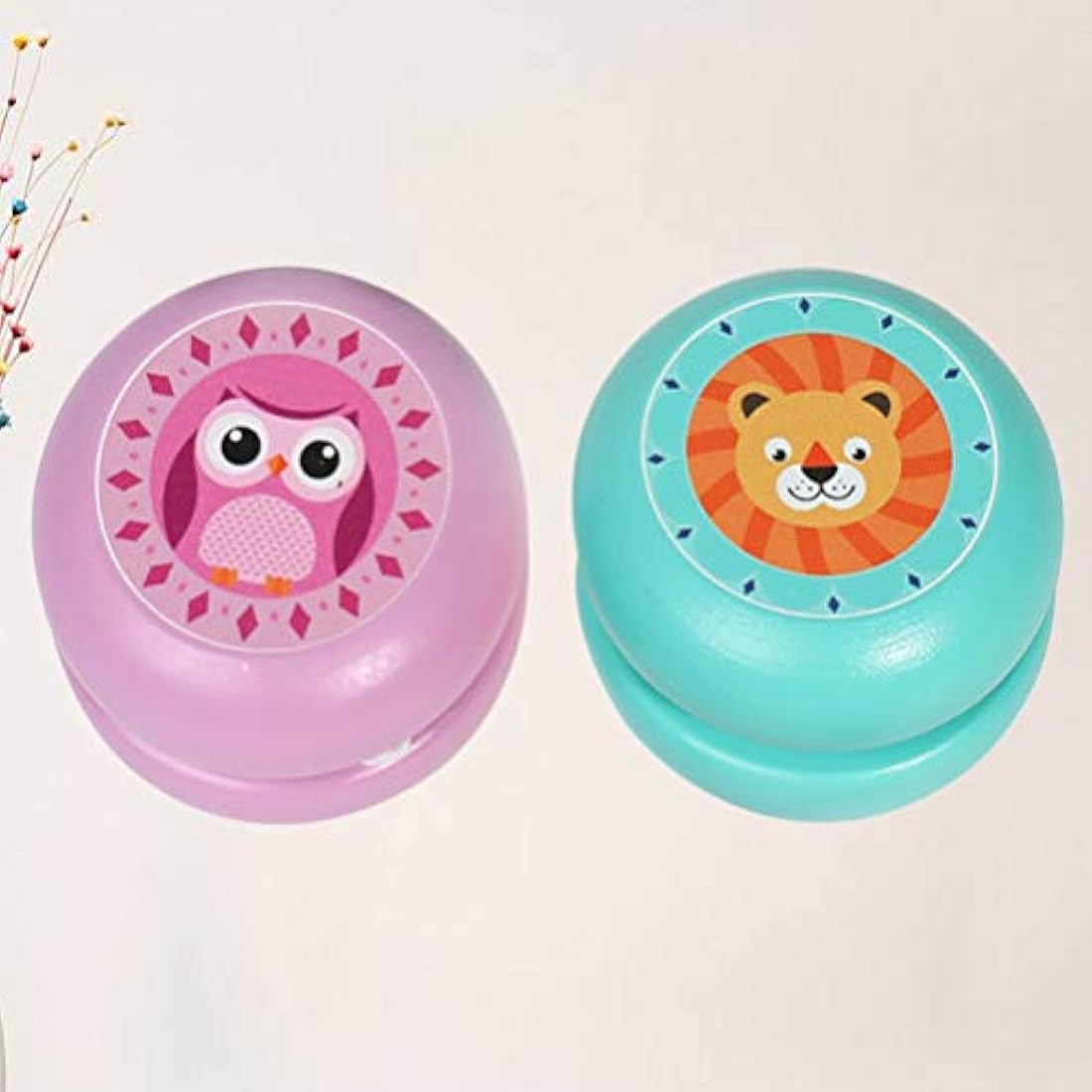 Cartoon Animal Yoyo Toys – 2pc Classic Wooden Kids Toys
