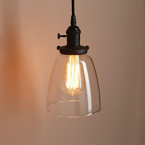 Industrial 3-Light Cluster Pendant – Black Glass Chandelier