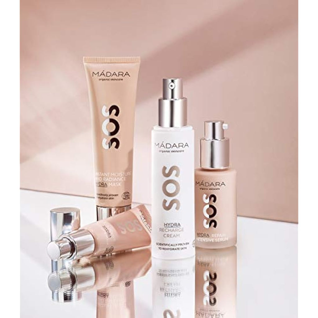 MÁDARA SOS Hydra Recharge Cream – Organic Face Moisturiser for Dry Skin
