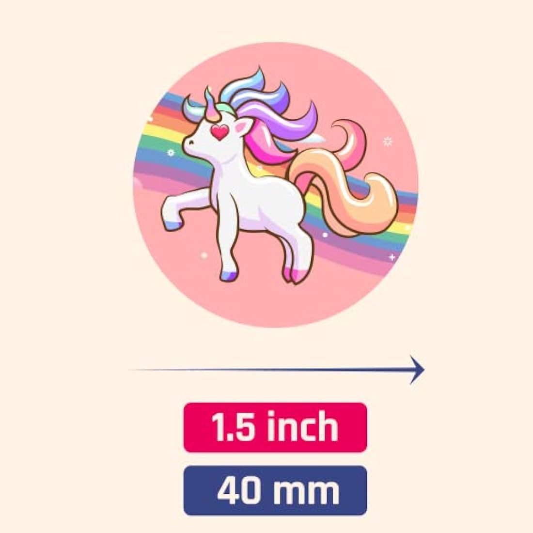 Unicorn Stickers – 200 Self-Adhesive Decals for Party Favors