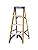 Werner Fibreglass Stepladder – 4 Tread Non-Conductive Industrial Ladder