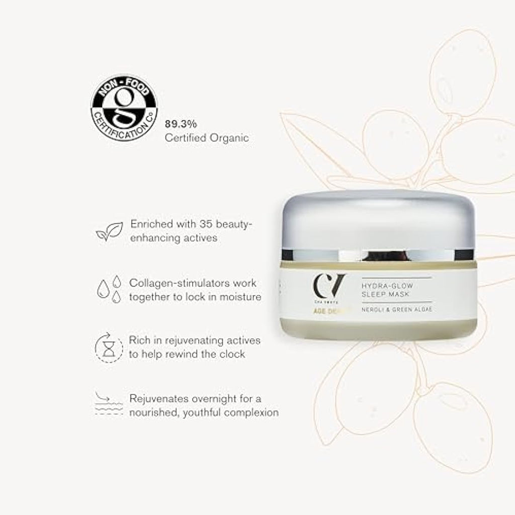 Green People Age Defy+ Hydra-Glow Night Cream – Organic & Vegan, 50ml