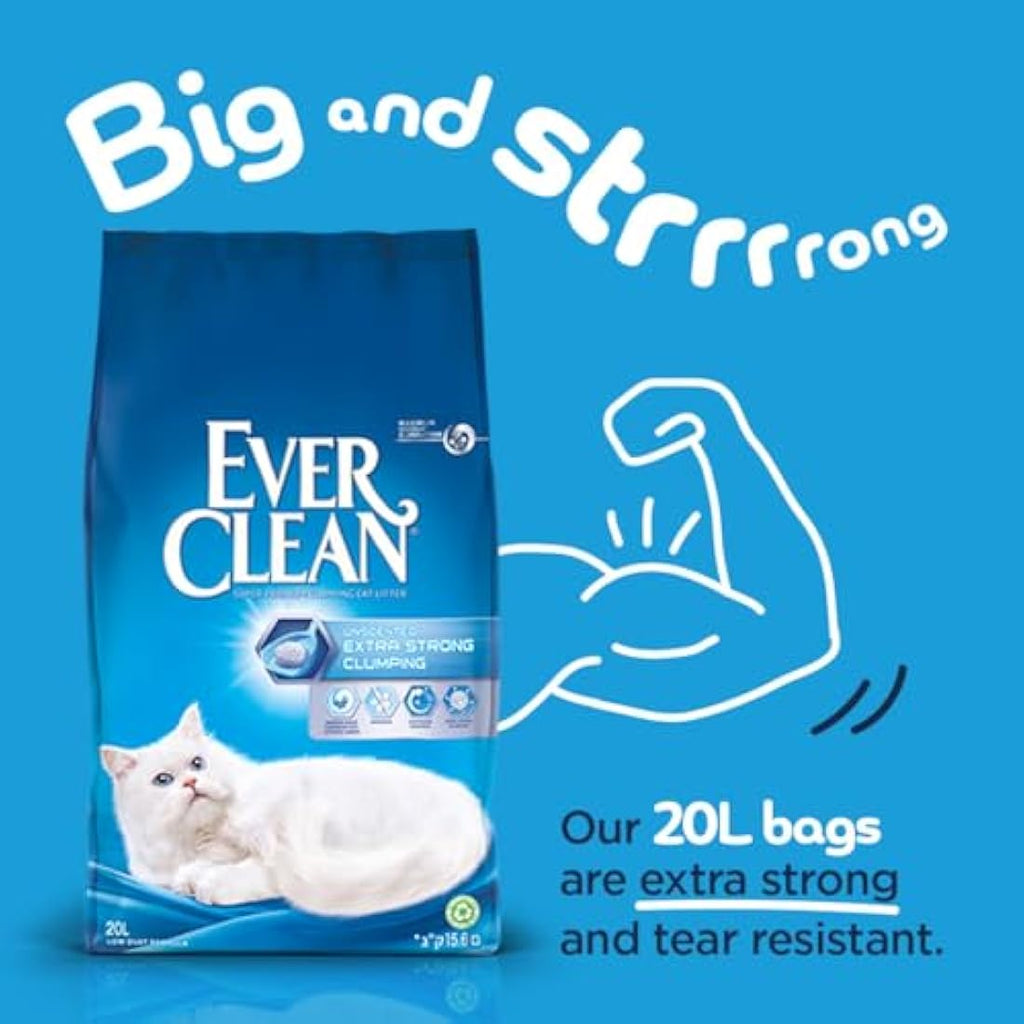 Ever Clean Extra Strong Scented Clumping Cat Litter - 20L Odor Control