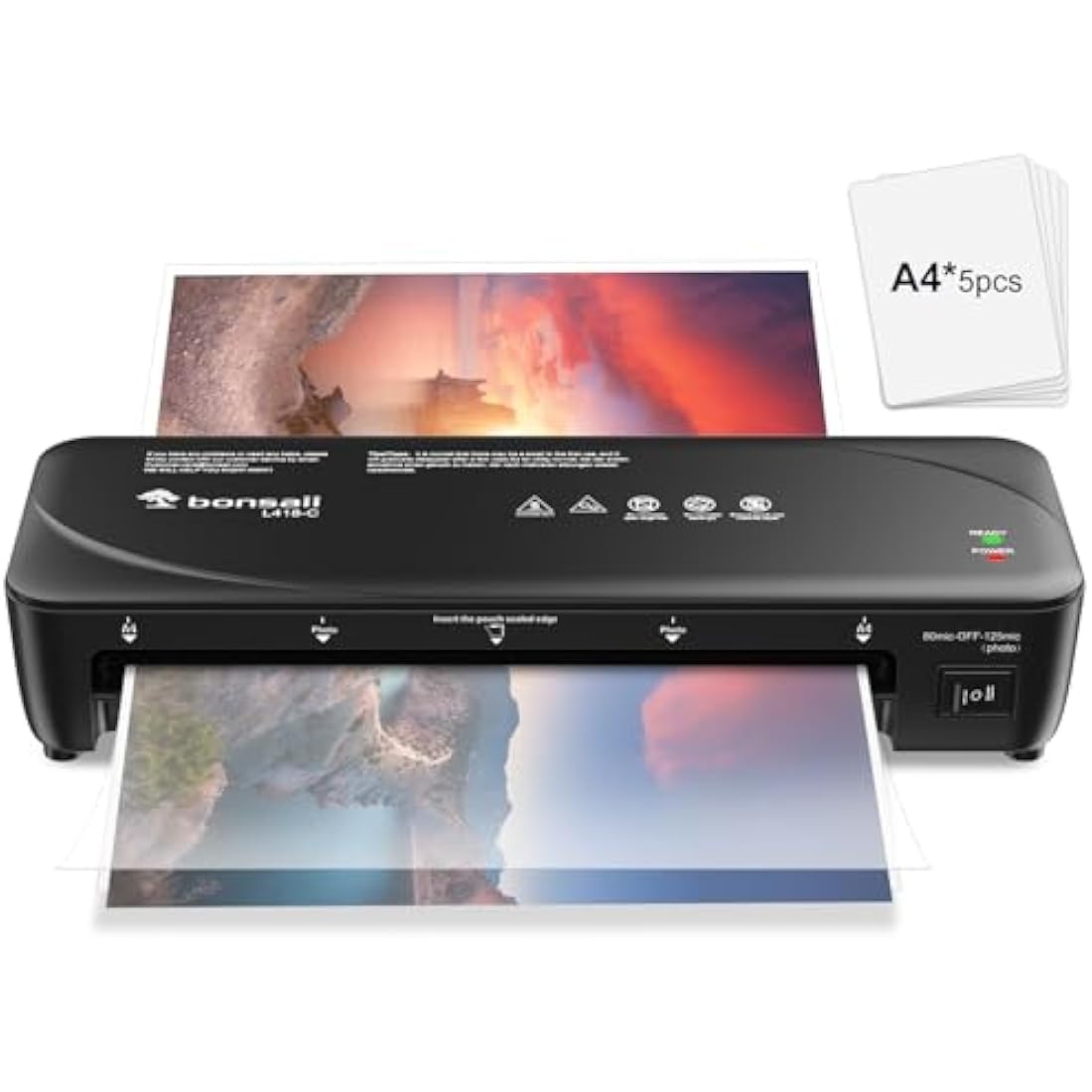 Bonsaii A4 Laminator Machine | Never Jam Thermal L418-C for Home & Office