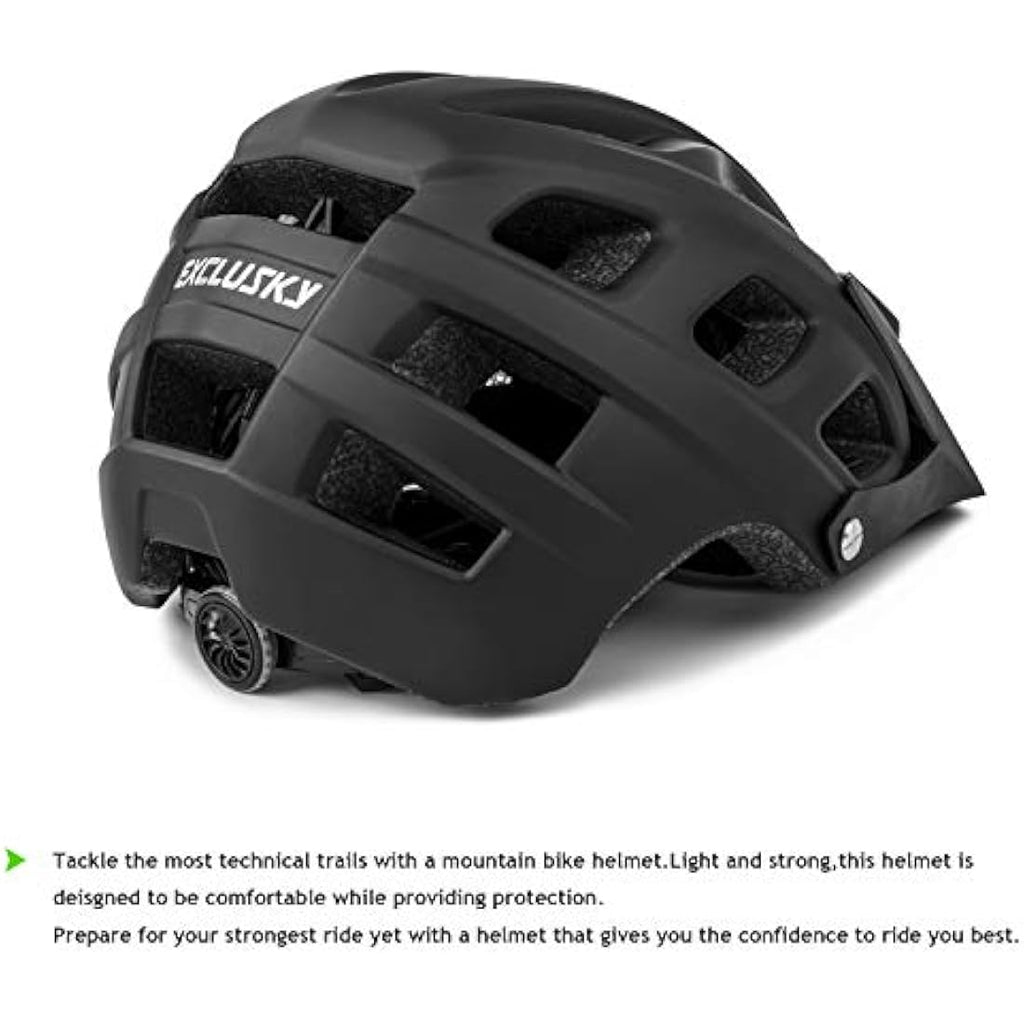 Exclusky Mountain Bike Helmet – Lightweight MTB Cycling Helmet for Adults