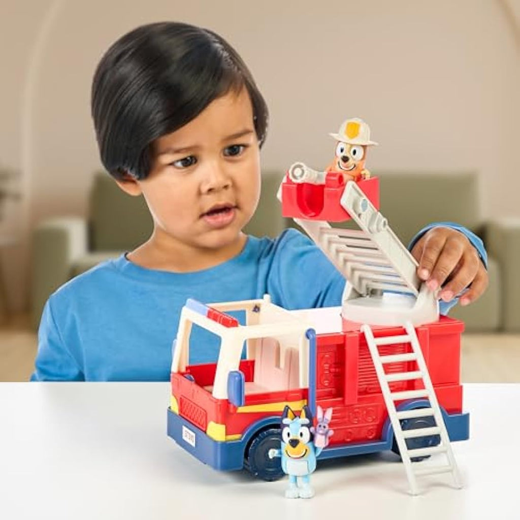 Bluey Firetruck Playset with Exclusive Bingo and Bob Bilby Figures