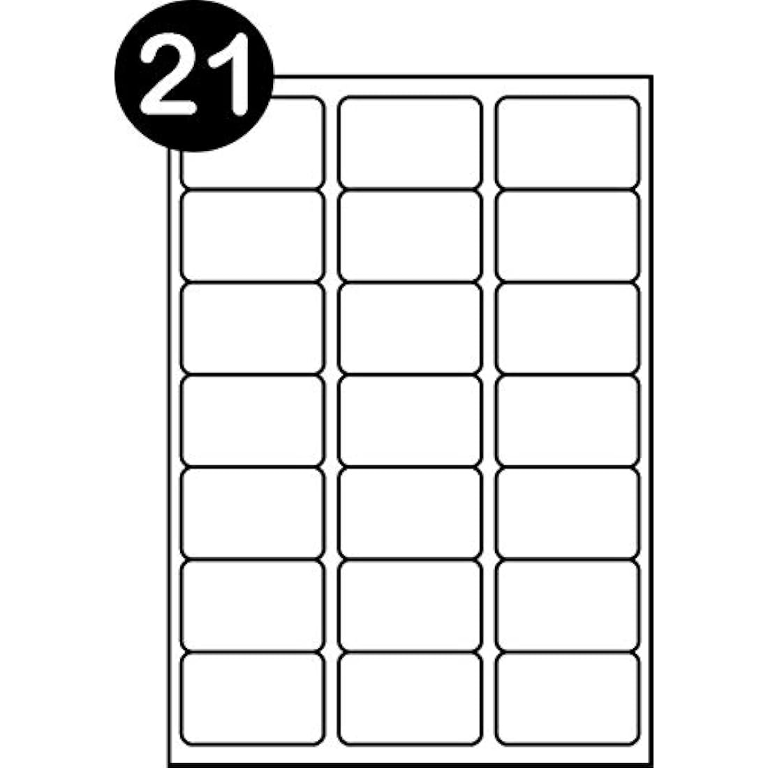A4 Self Adhesive Address Labels | 2100 Labels | 100 Sheets