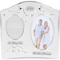 Jolof Store Silverplated 25th Wedding Anniversary Double Photo Frame