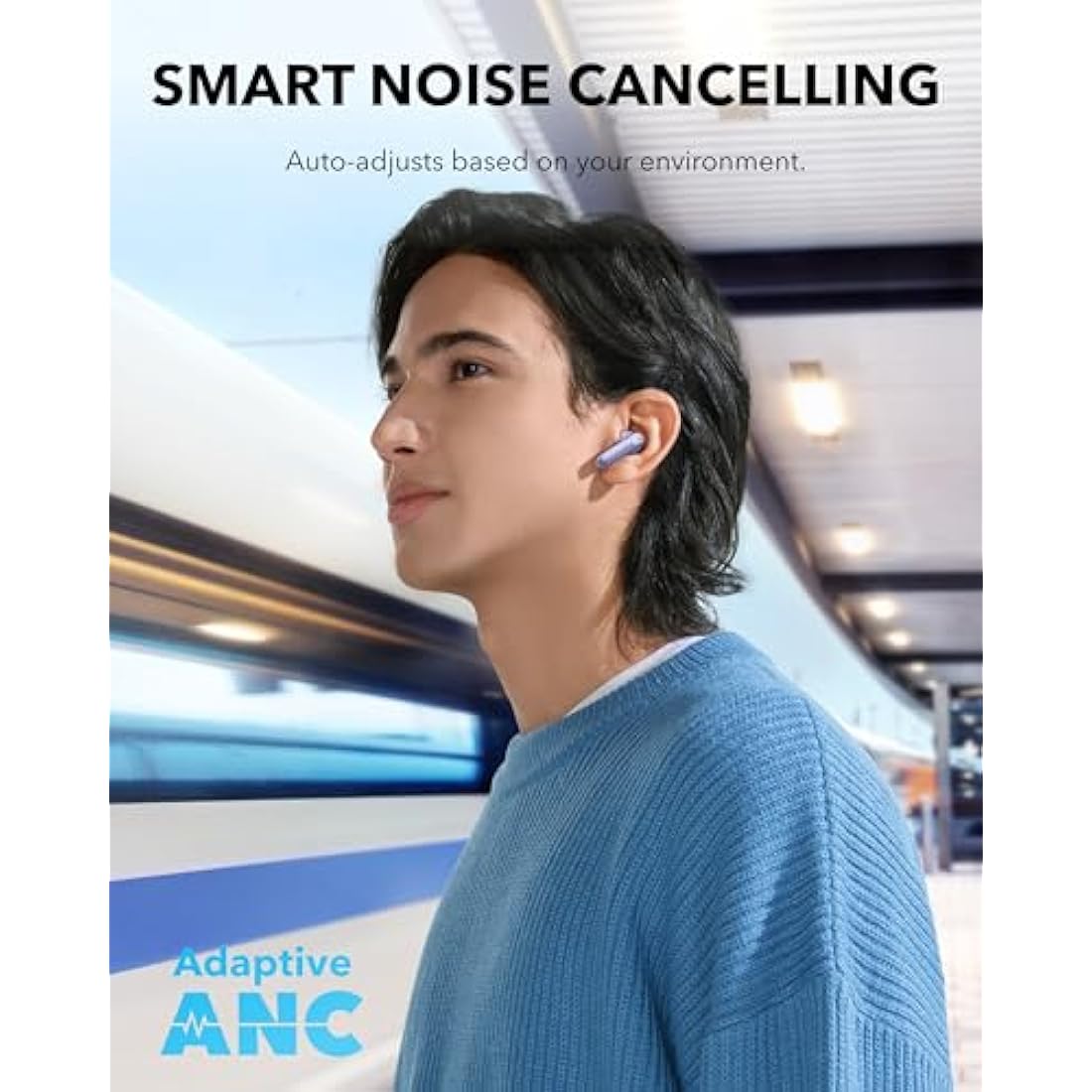 Anker soundcore P40i Noise Cancelling Earbuds | 60H Playtime & Stand