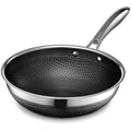 HexClad 25 cm Hybrid Nonstick Wok – Induction Ready & Oven Safe