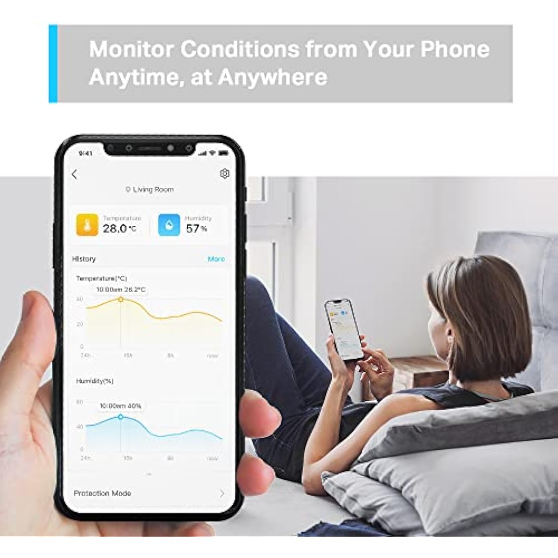 Tapo T310 Smart Humidity Meter & Room Thermometer | 2-Year Battery