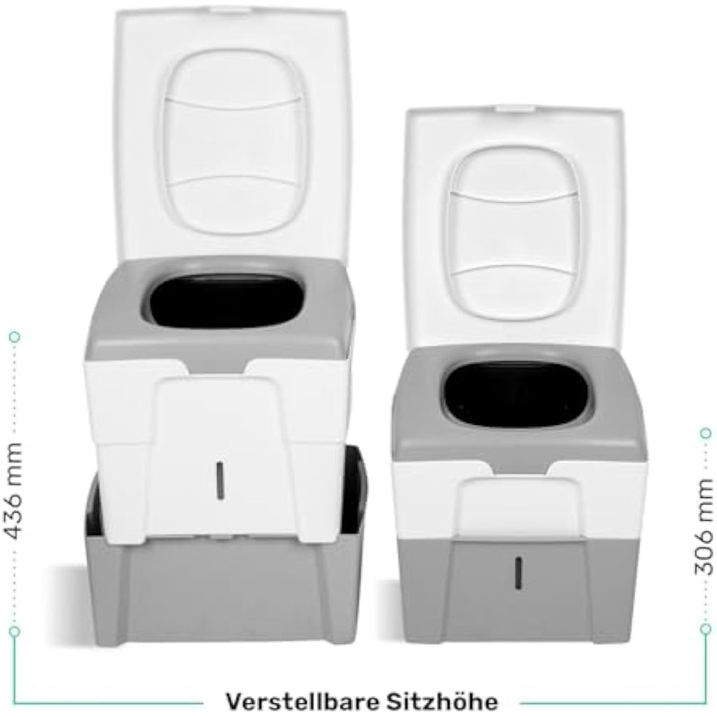 TROBOLO WandaGO Portable Composting Toilet | Urine-Diverting Dry Toilet