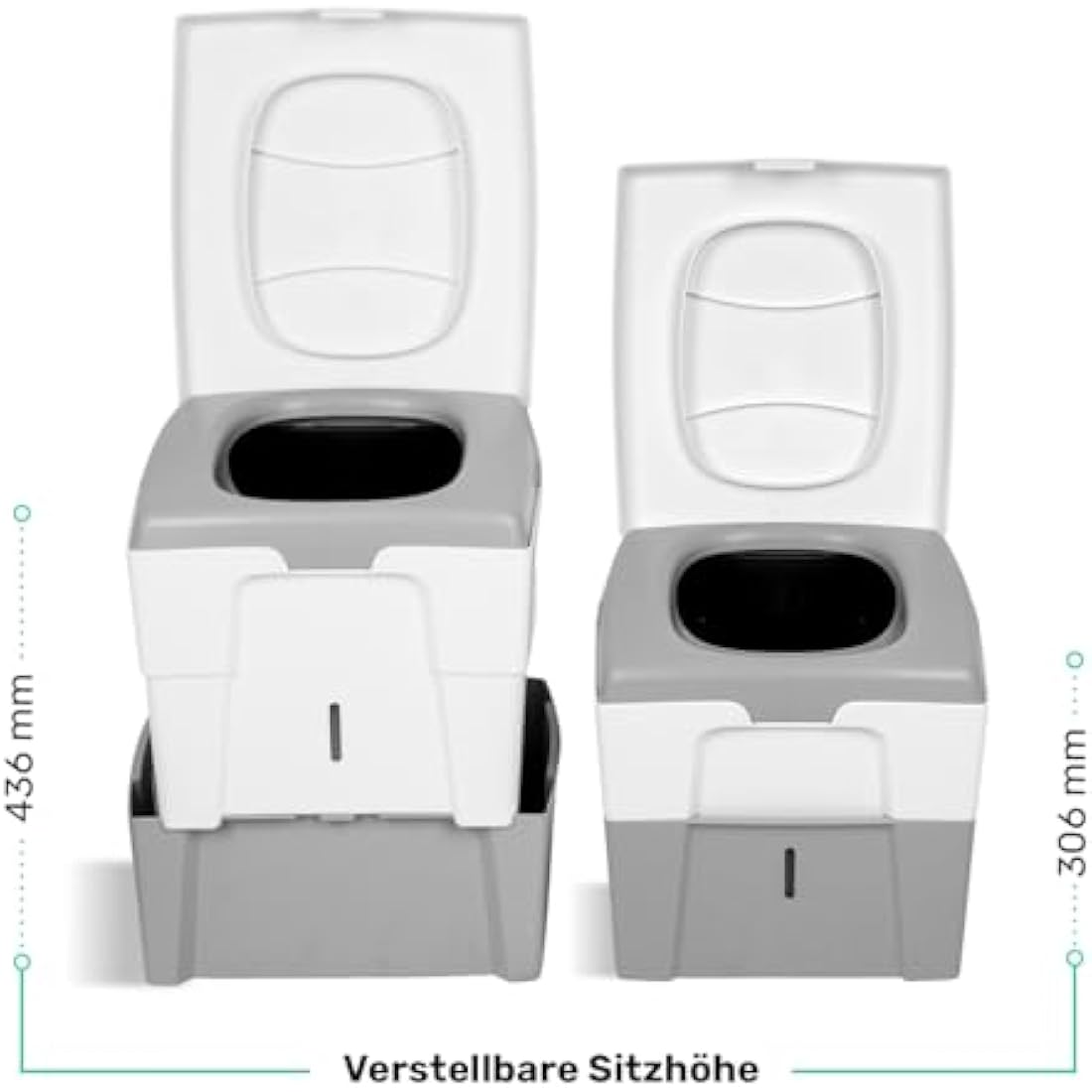 TROBOLO WandaGO Portable Composting Toilet | Urine-Diverting Dry Toilet