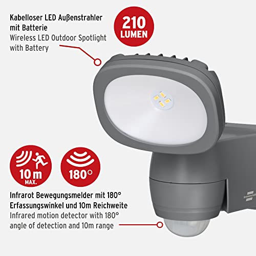 Brennenstuhl LUFOS 200 Battery LED Security Light with Motion Sensor