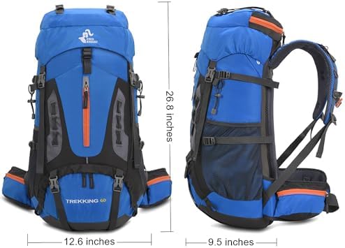 60L Hiking Backpack – Waterproof Lightweight Travel Daypack