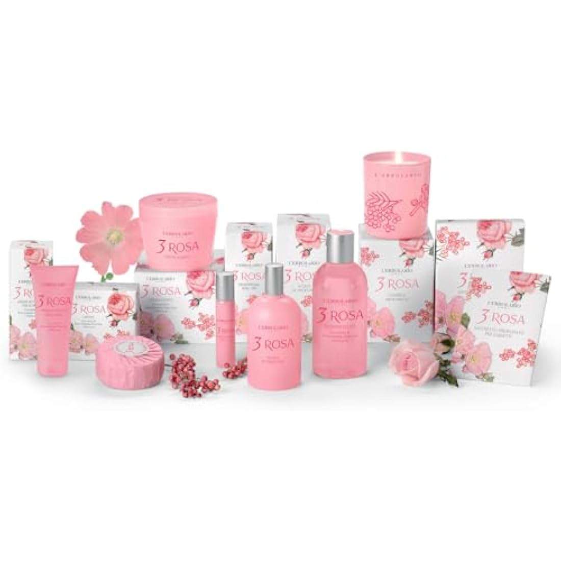 L'Erbolario 3 Rosa Body Cream – Natural Moisturizing Lotion for Sensitive Skin