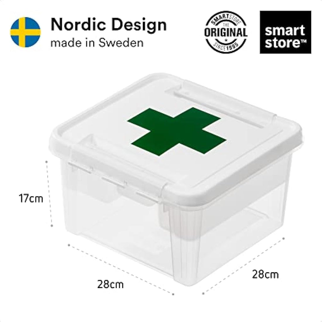 SmartStore 8L First Aid Box – Lockable Medicine Storage with Insert Tray