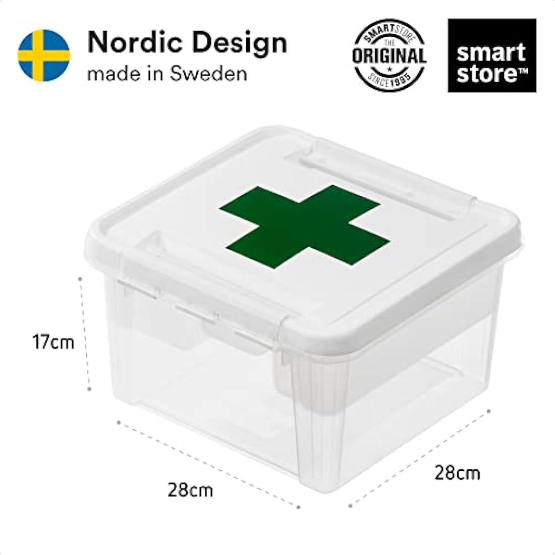 SmartStore 8L First Aid Box – Lockable Medicine Storage with Insert Tray
