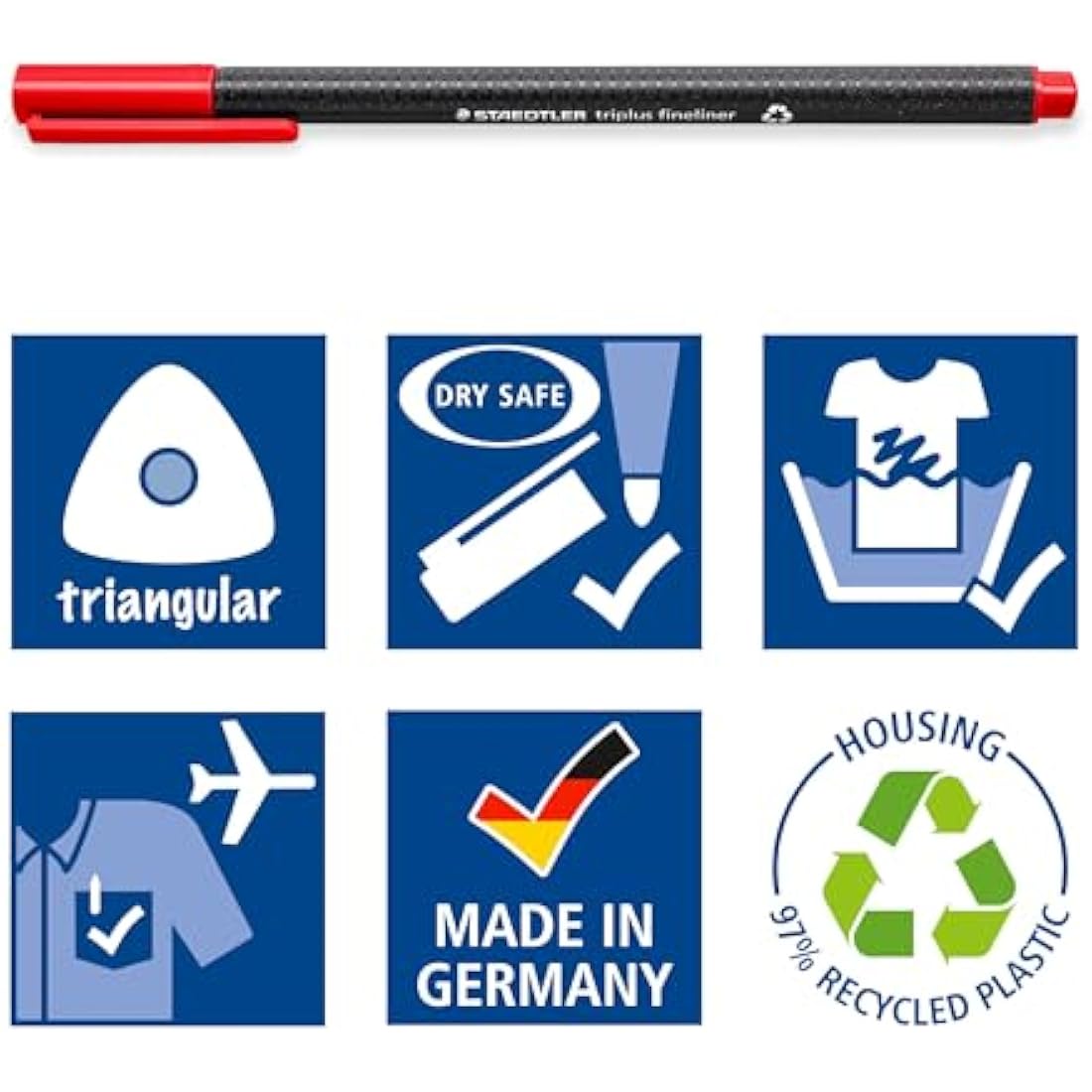 Staedtler Triplus Fineliner Pens - 0.3mm Superfine Tip - Assorted 60 Pack