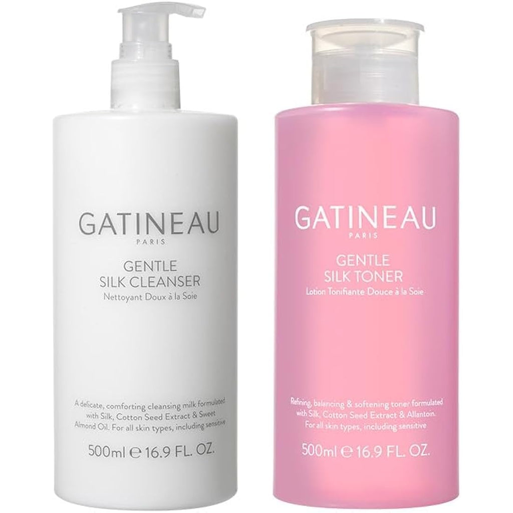 Gatineau Gentle Silk Cleanser and Toner Duo Set - Hydrating 2 x 500ml