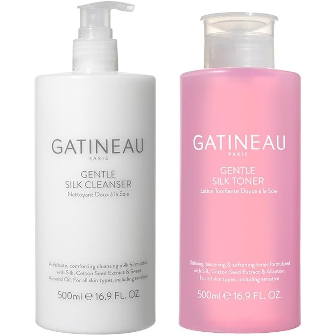 Gatineau Gentle Silk Cleanser and Toner Duo Set - Hydrating 2 x 500ml