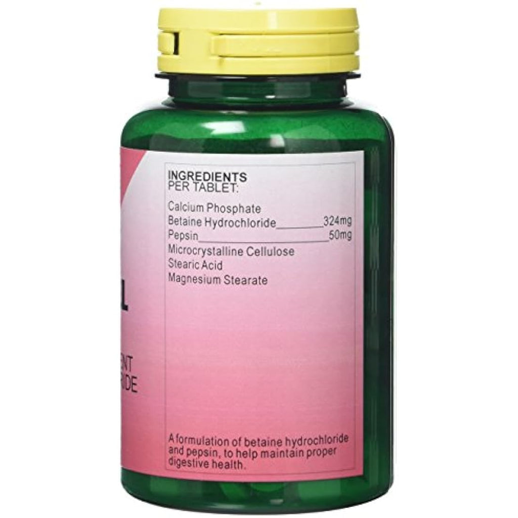 Health Plus Betaine HCL + Pepsin Digestive Supplement – 180 Tablets