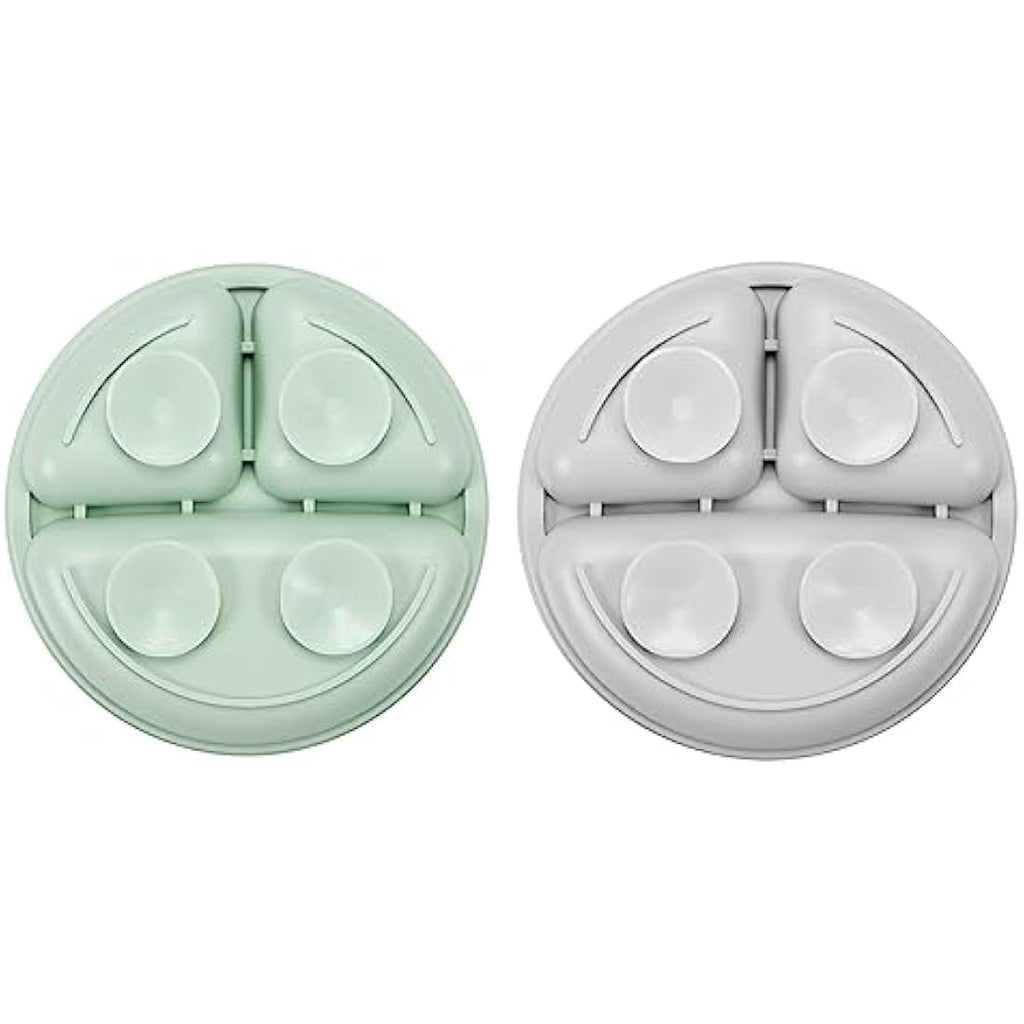 PandaEar Silicone Suction Plates and Spoons Set for Baby Weaning
