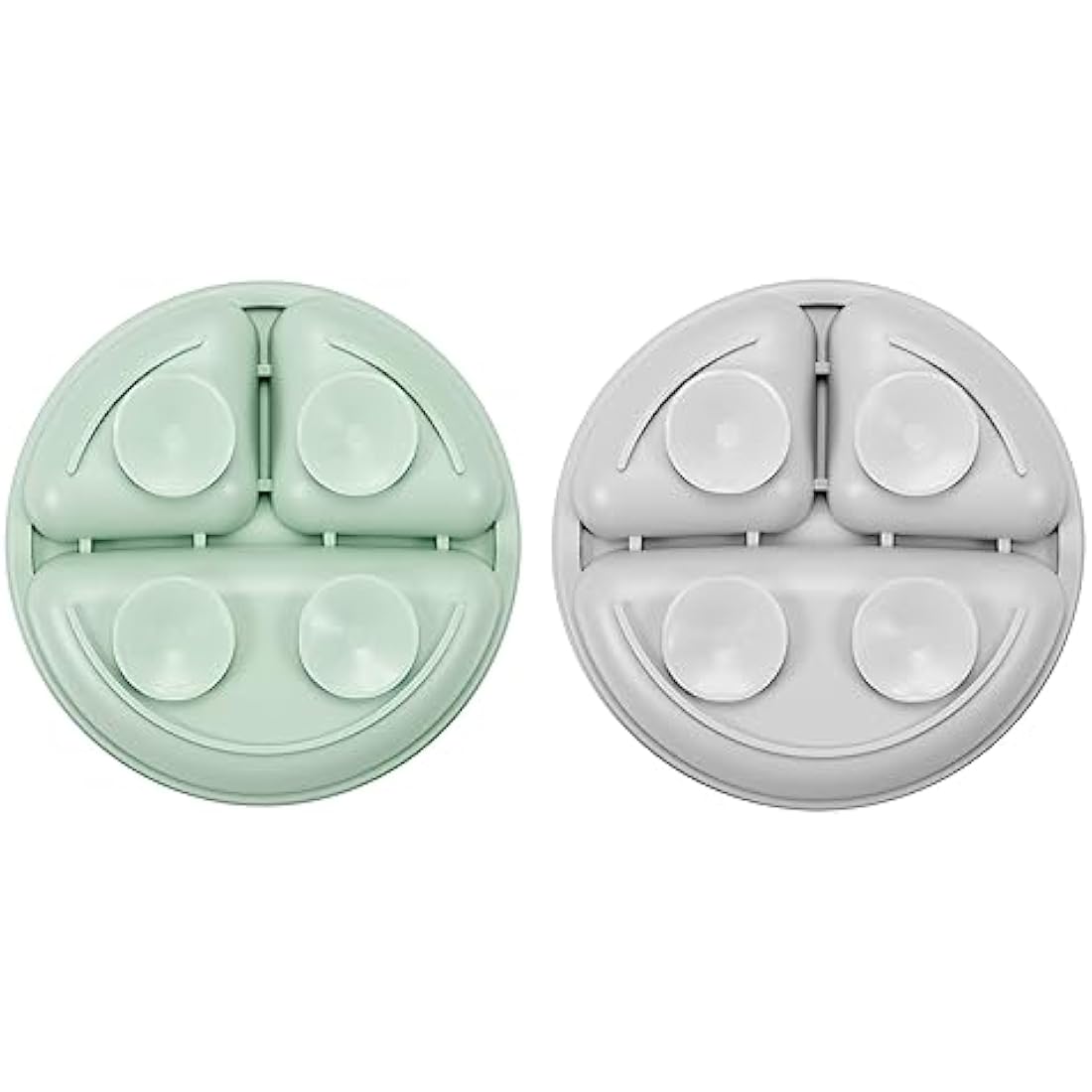 PandaEar Silicone Suction Plates and Spoons Set for Baby Weaning