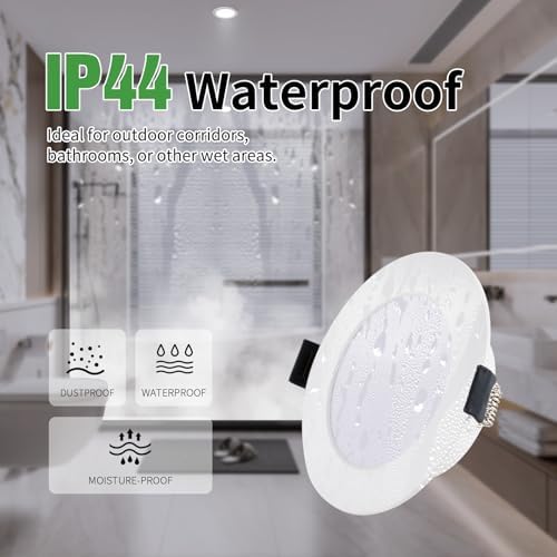 Grebbeam 20x 5W IP44 LED Recessed Ceiling Lights - 6000K Cold White