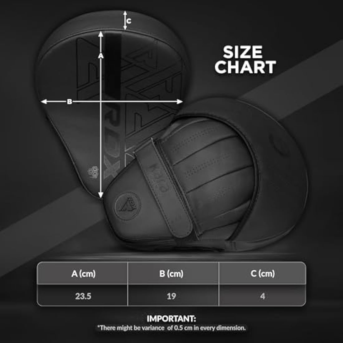RDX Curved Focus Mitts – Maya Hide Leather Boxing & MMA Training Pads
