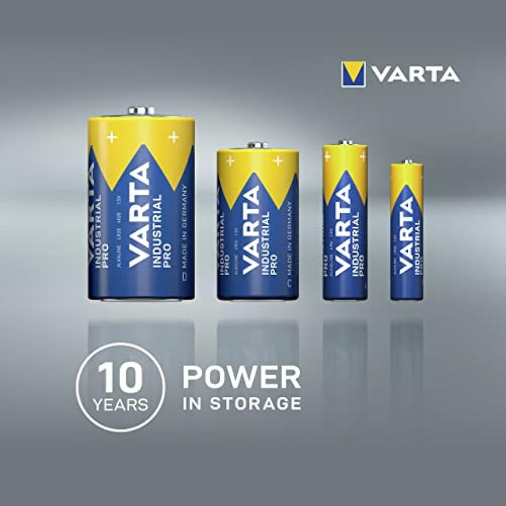 VARTA Industrial Pro AA Alkaline Batteries LR6 - 100-Pack Bulk Box