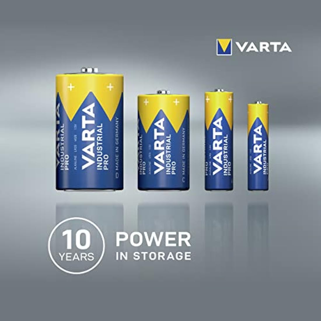VARTA Industrial Pro AA Alkaline Batteries LR6 - 100-Pack Bulk Box