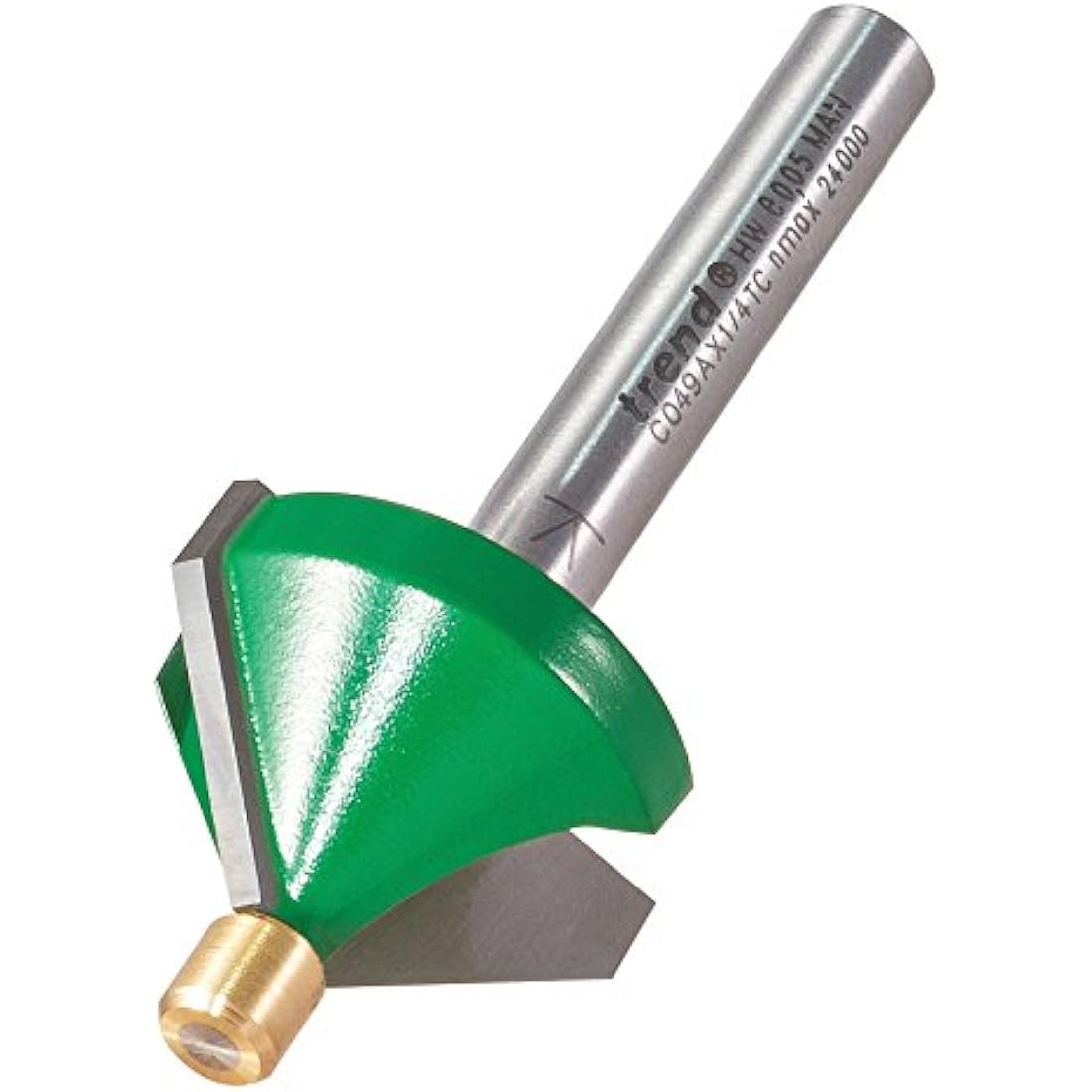 Trend CraftPro 45 Degree Chamfer Router Bit – 1/4 Inch Shank TCT