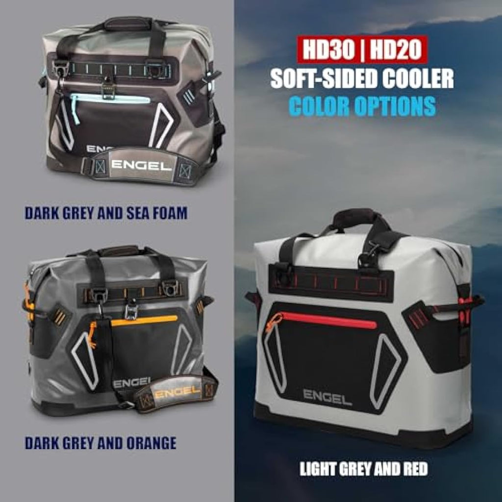 Engel HD20 Insulated Soft Cooler Bag – Leak-Proof 20.8L Portable Ice Box