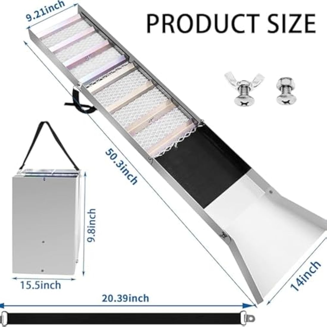 50" Folding Aluminum Sluice Box for Gold Prospecting