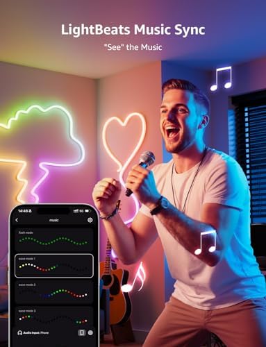 Lepro N1 AI Smart Neon Light Strip – 3M RGB LED Rope with Music Sync