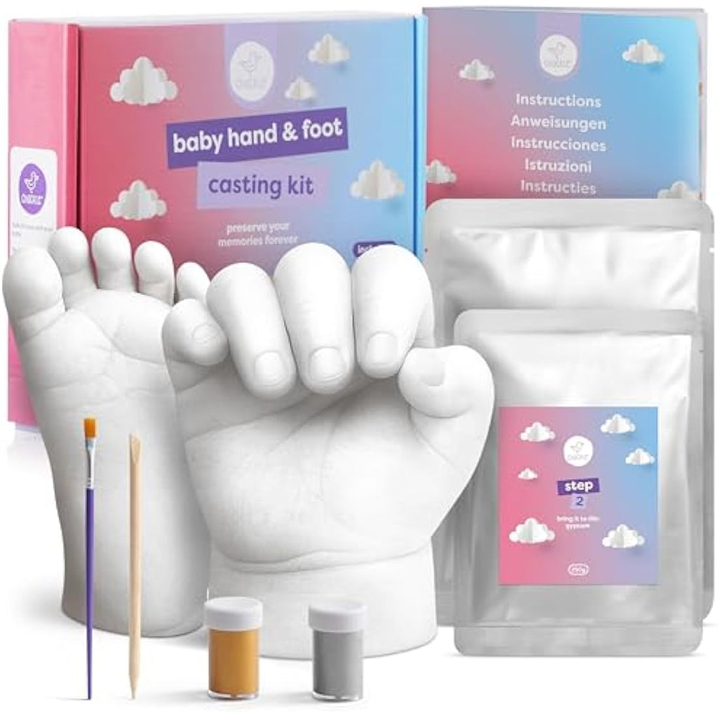 Jolof Store Baby Handprint and Footprint 3D Casting Kit Keepsake Gift